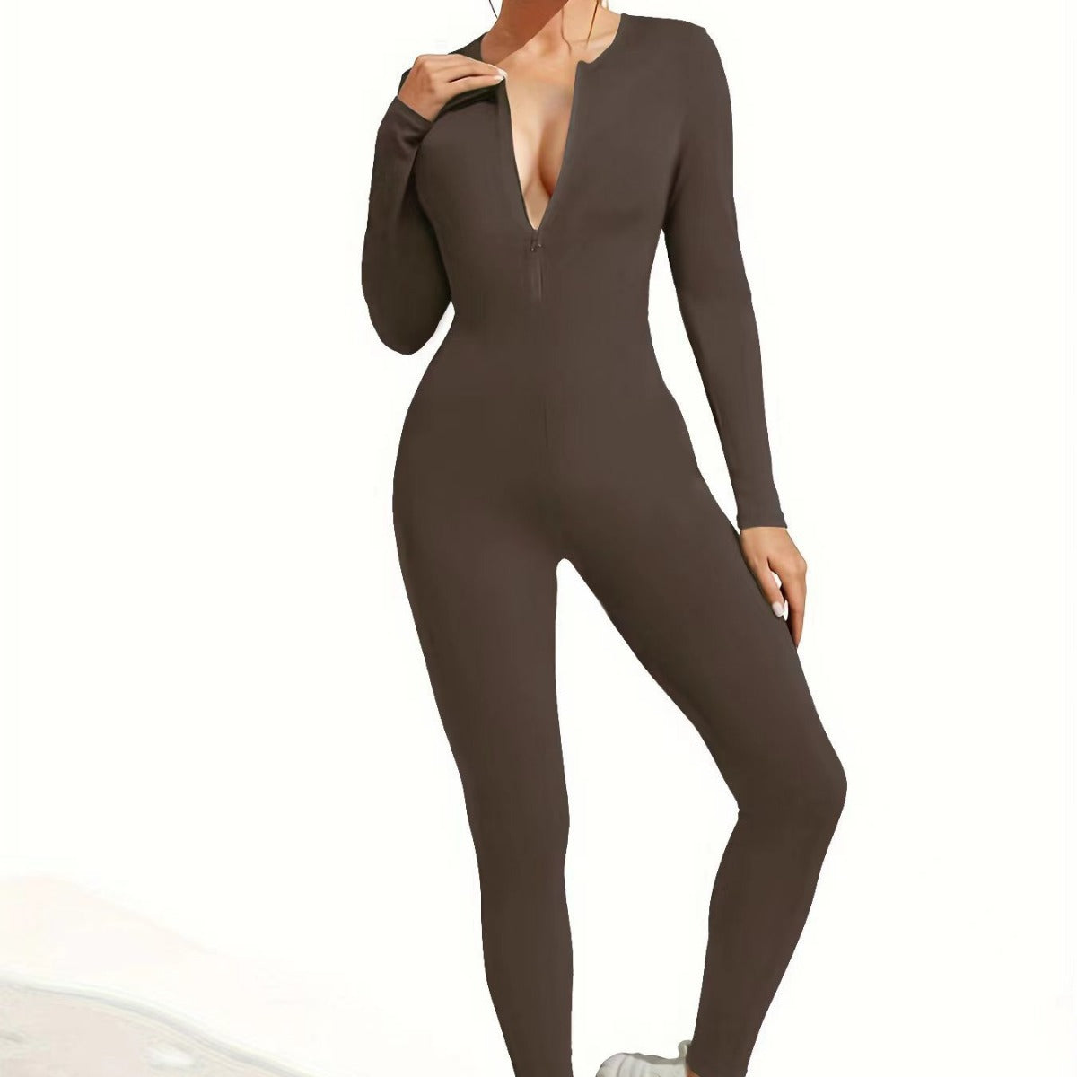 Body con Cremallera Larga Sexy – Ultra Elástico "Push-Up”